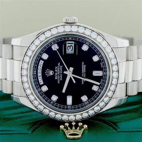 rolex presidential white gold band